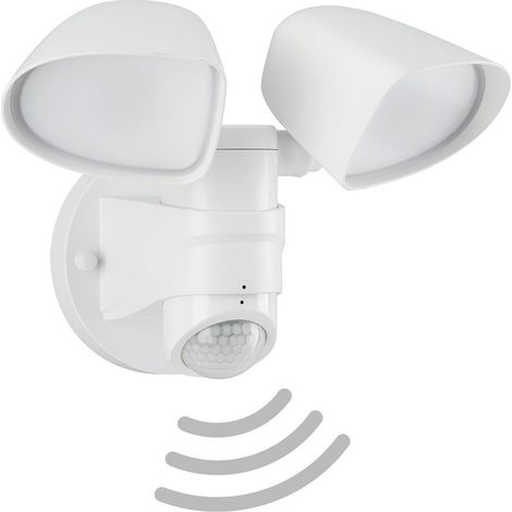 LED Außenleuchte Bewegungsmelder Dauerlicht IP44 10W weiß Kunststoff Telefunken