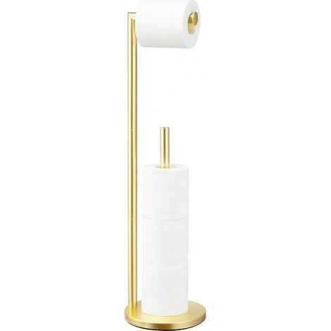 goldener Toilettenpapierrollenhalter mit Aufbewahrung (1/5)