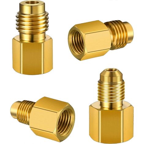 Adaptateur 1/4 à 1/2 ACME, convertisseurs de réfrigérant R134a, lot de 4 (1/5)