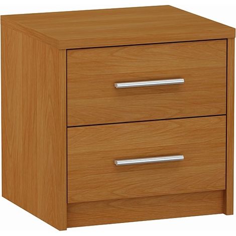 Comodino BODO 2S, cassettiera in legno di ontano
