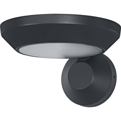 OSRAM Applique extérieure Gris foncé, blanc chaud, 3000 K, IP65, aluminium, 930 lm, 12 W, LED intégrée, durée de vie 25 000 h, 220-240 V (1/4)