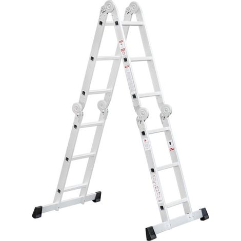 Echelle multi-usages STIER 150 kg, 12 échelons, DIN EN 131 (1/5)