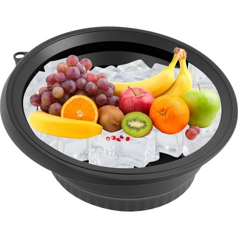 Face Bowl Reusable Ice Bowl with Tray Collapsible Cooling