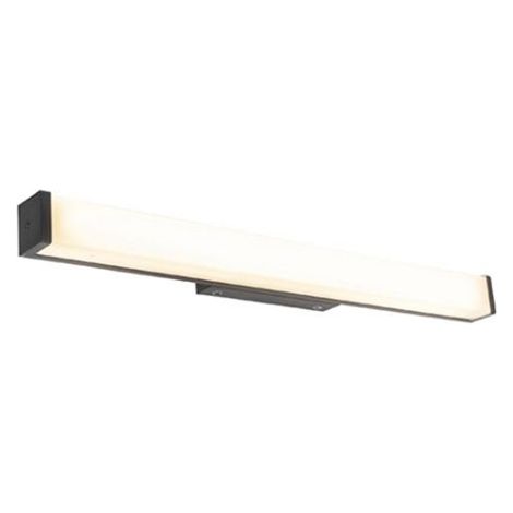 QAZQA Moderne Badezimmerwandleuchte schwarz 62 cm IP44 - Cascada
