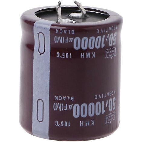 Condensateur électrolytique de puissance 10 000 µF 50 V 105 °C à enclenchement rapide (1/5)