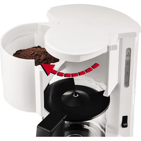 Krups F183-0110 AromaCafe 5 weiß Filterkaffeemaschine