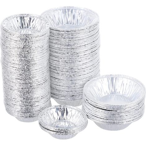 250 pièces Moule à cupcake Divers accessoire de portail, aluminium, diamètre supérieur 7 cm, hauteur 2 cm, usage cuisine (1/5)