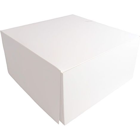 Caja para dulces de 26x26x10cm, blanca, 50 unidades, para pasteles y donas.