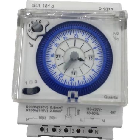 royaluxe -Minuterie minimale 15 minutes 24 hes, interrupt de commande de temps, interrupt de synchronisation mécanique 110-250V (1/3)