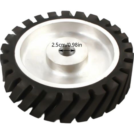 Ruedas de contacto, material duradero, compatibilidad versátil, color negro. (1/2)