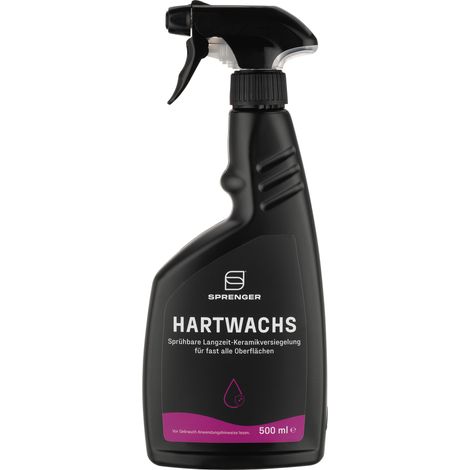 Sprenger Hartwachs 500 ml Sprühflasche ✔ Langzeitversiegelung mit UV-Schutz & Abperleffekt - Sprühwachs für Boot, Yacht, GFK & Lack