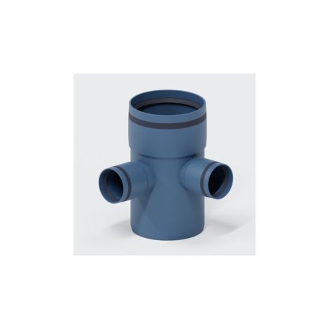 POLOPLAST Eckdoppelabzweig POLO-KAL XS DN110/50/50, 87 Grad (1/5)