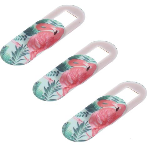 en ABS pour Ordinateur Portable Privée Lot de 3 Caches de Confidentialité Motif Flamant Rose Ultra-Fin pour Webcam Compatible Plupart des Appareils (1/5)