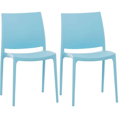 Set di 2 sedie Maya azzurro