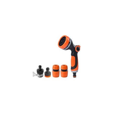 Pistolet pulvérisateur d’arrosage jardin – 10 modes réglables (jet concentré, pluie fine, conique, etc.), débit d’eau ajustable, idéal pour arroser les plantes, laver la voiture, nettoyer la terrasse (1/5)