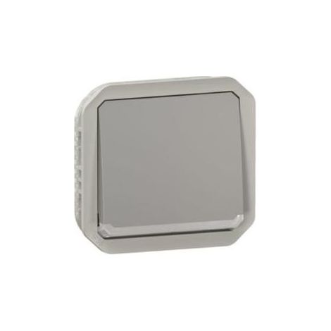Conmutador con piloto Legrand Plexo modular 10AX Gris