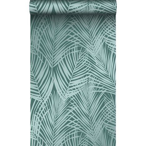 papier peint feuilles de palmier vert émeraude  - Origin Wallcoverings (1/5)