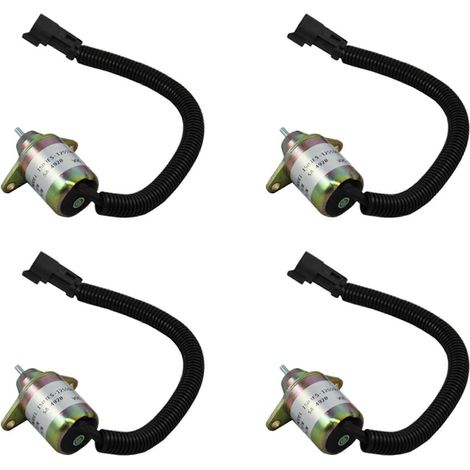 Électrovanne d'arrêt 4X compatible avec les moteurs Yanmar, remplaçant la Thermo King 41-6383 (1/5)
