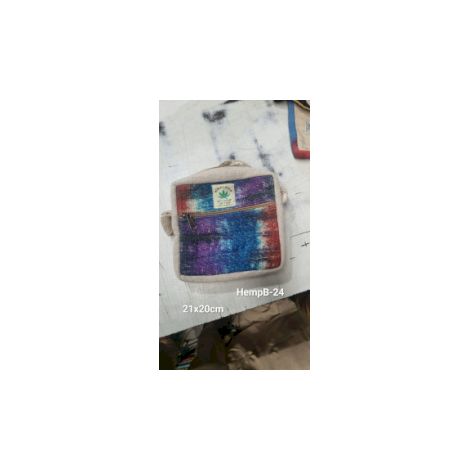 Sac Messegner en Chanvre Tiedye 1 Zip- Vendu par 1 (1/4)