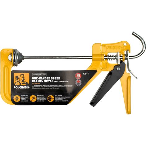 Roughneck TurboClamp One-Handed Speed Clamp - 150mm Metal Jaws