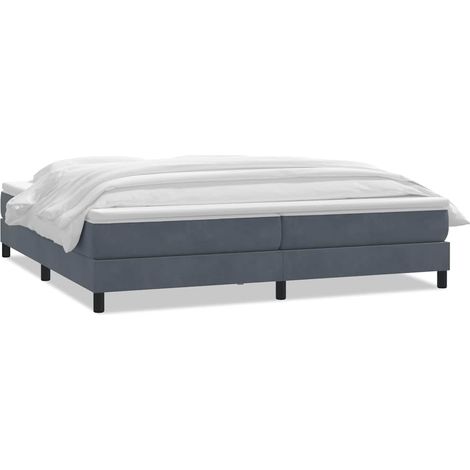 Maison Exclusive - Boxspringbett mit Matratze Dunkelgrau 180x210