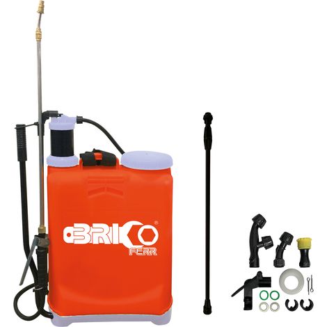 Pulvérisateur manuel, capacité 16 litres avec lance extensible anti-corrosion et lance en plastique - Bricoferr