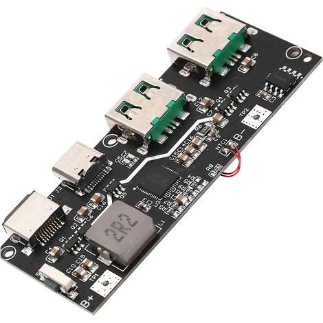 Module de charge mobile 22,5 W, 5 ports, démarrage progressif bidirectionnel, protections multiples, carte de charge rapide (1/5)