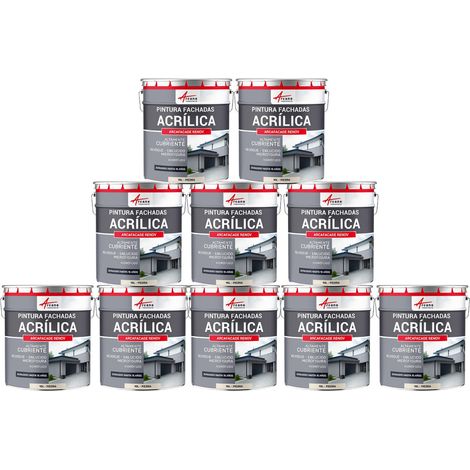 Pintura acrílica para exteriores, impermeable y duradera para fachadas exteriores - ARCAFAÇADE RENOV