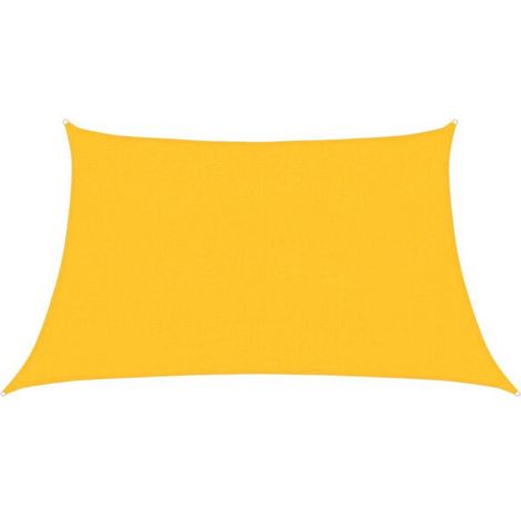 Voile d'ombrage, 160 g/m², jaune, 0,75 m x 2 m, polyéthylène haute densité (1/5)