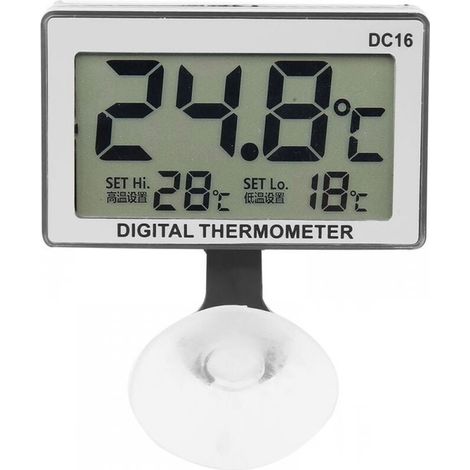 DC16 LCD Aquarium Thermometer Digital Accurate Aquarium Waterproof Temperature Thermometer for Fish Tank (1/5)