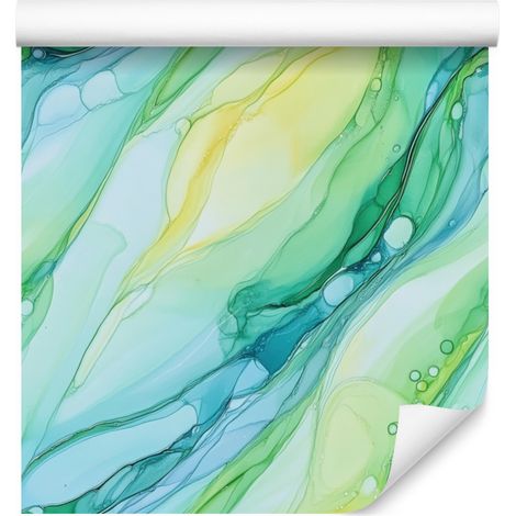 Papier peint Menthe et Céladon pour salon et chambre 50x1000 cm (1/5)