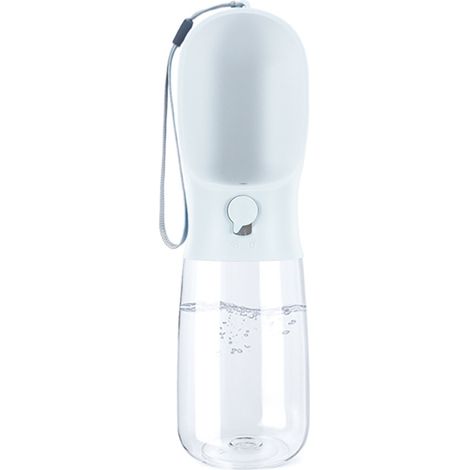 Bouteille d'eau pour chien, bouteille d'eau de voyage portable pour promener le chien, fontaine à boire extérieure multifonctionnelle pour chiens et chats (1/4)