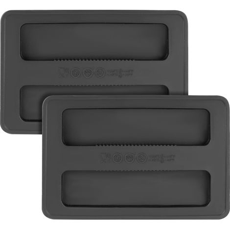 (2pcs) Couvercle Grille Pain, Noir en Silicone Couvercle de Grille-Pain 2 Tranches Couvercle Anti-Poussière pour Appareil Grille-Pain (1/5)