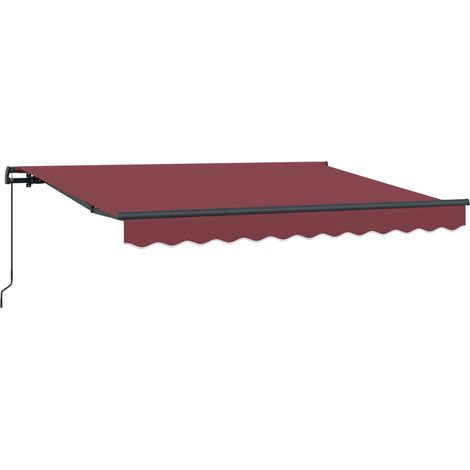 Maison Exclusive - Tenda Retrattile Borgogna 250 x 200 cm Tessuto