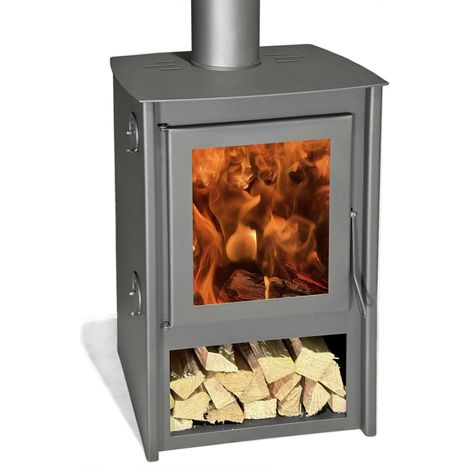 Stufa a legna Juan Panadero BAYONNE 10,6 kW / Alta efficienza 88% / Tripla combustione / Classe energetica A+ (1/5)