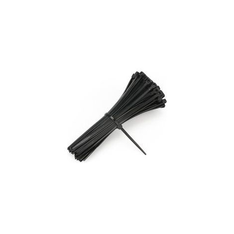 100 pièces Attache Cable 100x3mm, Attache-câble Nylon, Attache-câble de Jardin réglable Noir (1/5)