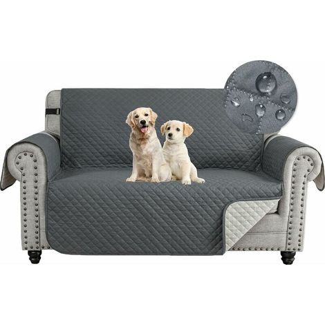 Housse Canapé 2 Places,Impermeable Housse de Canapé, Universelle Housse Canape Protege Canape Chat Chiens Griffures Antidérapante (1/4)