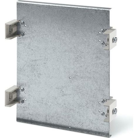 Scame piastra modulo doppio mis.1 in metallo cpmpleto di supporti 655.32012