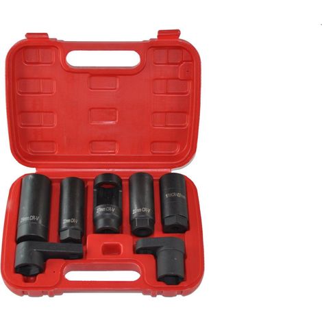 Juego 7 Vasos Sonda Lambda 22mm Llave Sensor de Oxígeno Coche Llave Sensor Lambda