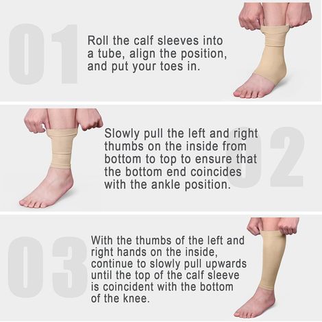 2 manchons de compression pour mollets, noir, taille XXL, compression progressive, soutien musculaire, récupération post-effort (1/5)