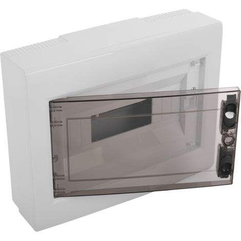 BeMatik - Scatola di distribuzione elettrica da superficie in plastica ABS con 12 moduli