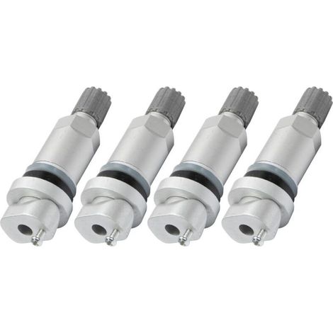 Kit de réparation de valves de pression de pneus (TPMS) pour Mondeo 207, 307, 407 C4, C5, 4 pièces, argent. (1/4)