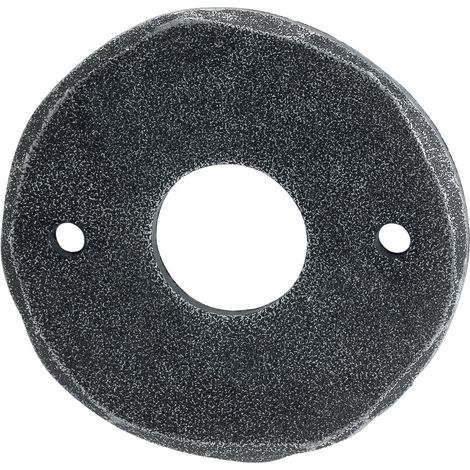 HALCÖ Rosette STUBAI - WC, ø 53 mm, verzinkt schwarz passiviert (1/5)