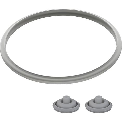 Pièces de rechange pour autocuiseur - Joint d'étanchéité de 22 cm et 2 joints de signal de cuisson - Joint pour couvercle d'autocuiseur - 2,5 l, 3 l, 4,5 l, 6,5 l, 8,5 l - En silicone (1/5)