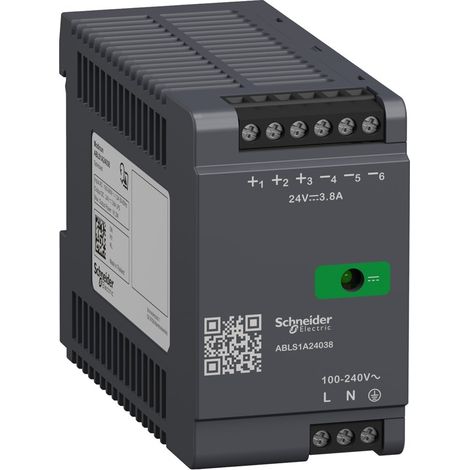 Fuente de alimentación regulada MODICON 24V 3.8A monofásica con protección contra sobrecarga