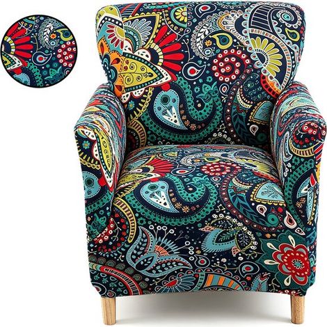 Funda para silla, Funda elástica para silla, Funda extraíble para silla, Funda para sillones de banquete/lectura, sillas de comedor (1/5)