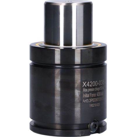 Vérin à gaz azote comprimé avec valve de gonflage, force initiale 42000N, série 4200 YX4200-038, cylindre hydraulique industriel haute pression (1/5)