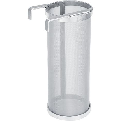 Filtro per luppolo per birra fatta in casa, 300 micron – acciaio inox – setaccio – 10x25,5 cm
