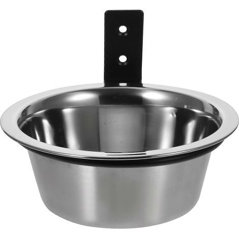 1 ensemble de gamelles suspendues en acier inoxydable pour chiens et chatons - Accessoires pour animaux-16.50X16.50X6.10CM (1/3)