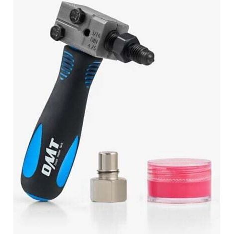 Outil d’évasement double pour freins automobiles – Kit complet pour tubes en cuivre, acier ou nickel, 3/16″ SAE, angle 45° (1/5)